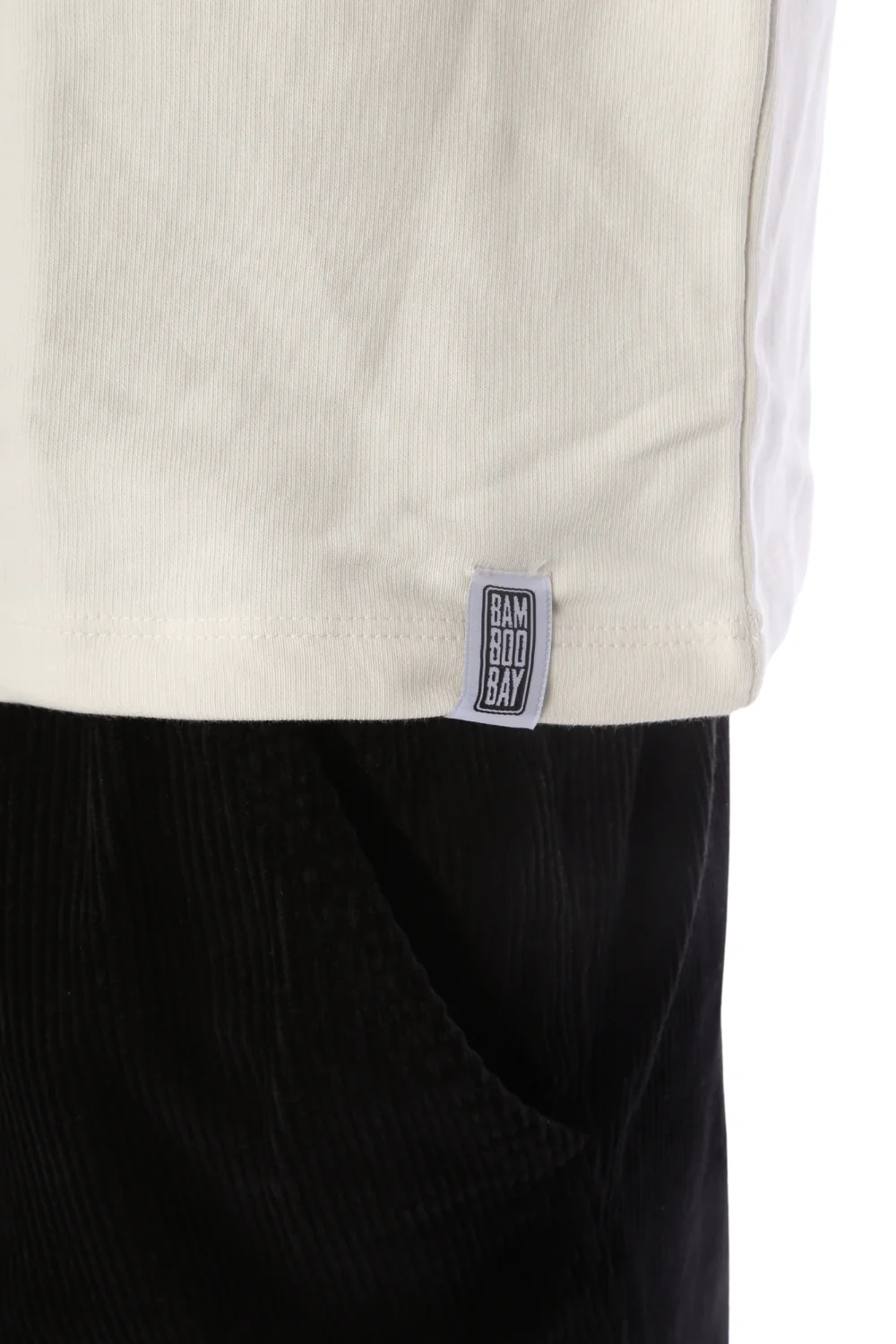 BamBooBay Jackson Heavyweight T-Shirt Ivory - Image 4