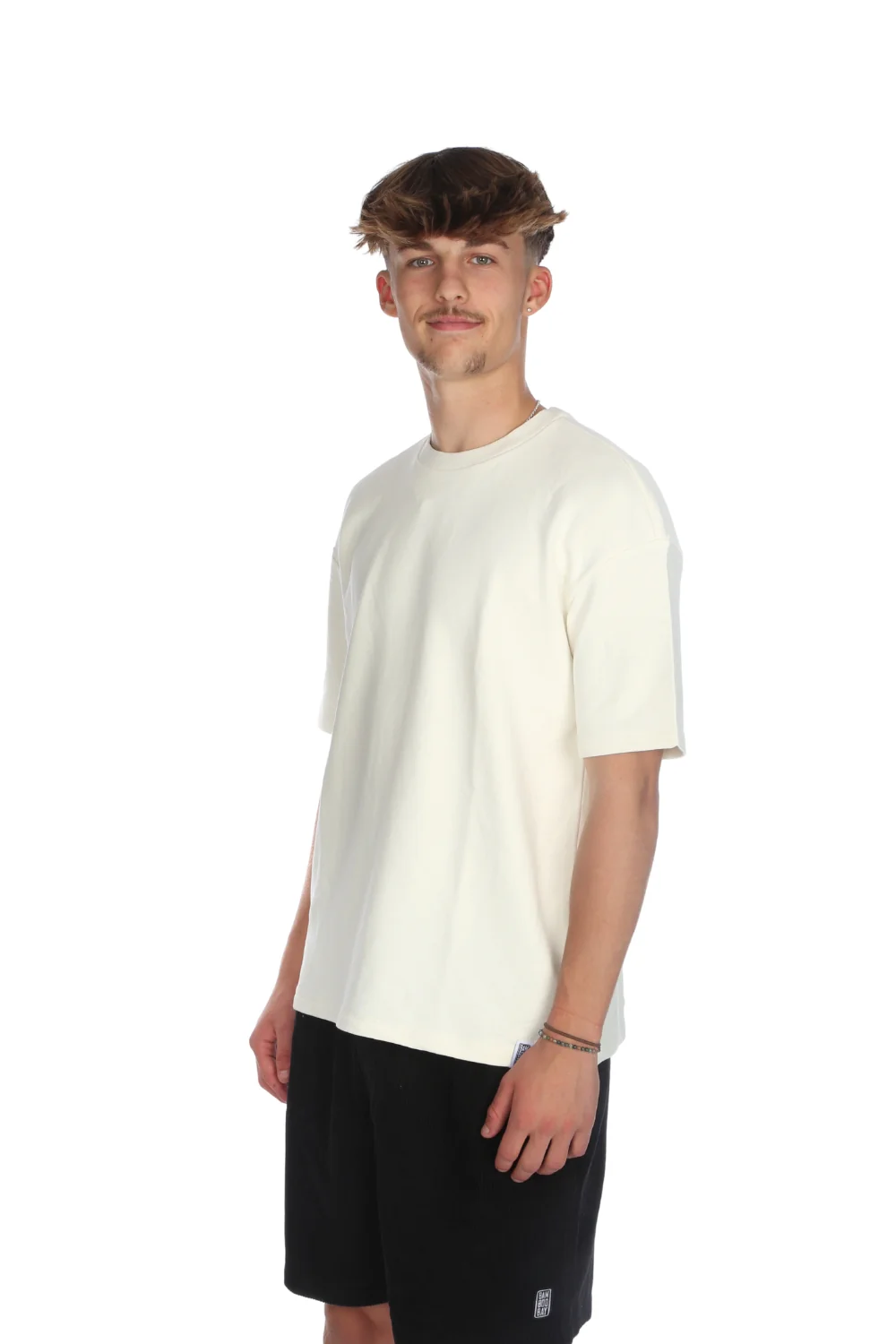 BamBooBay Jackson Heavyweight T-Shirt Ivory - Image 5