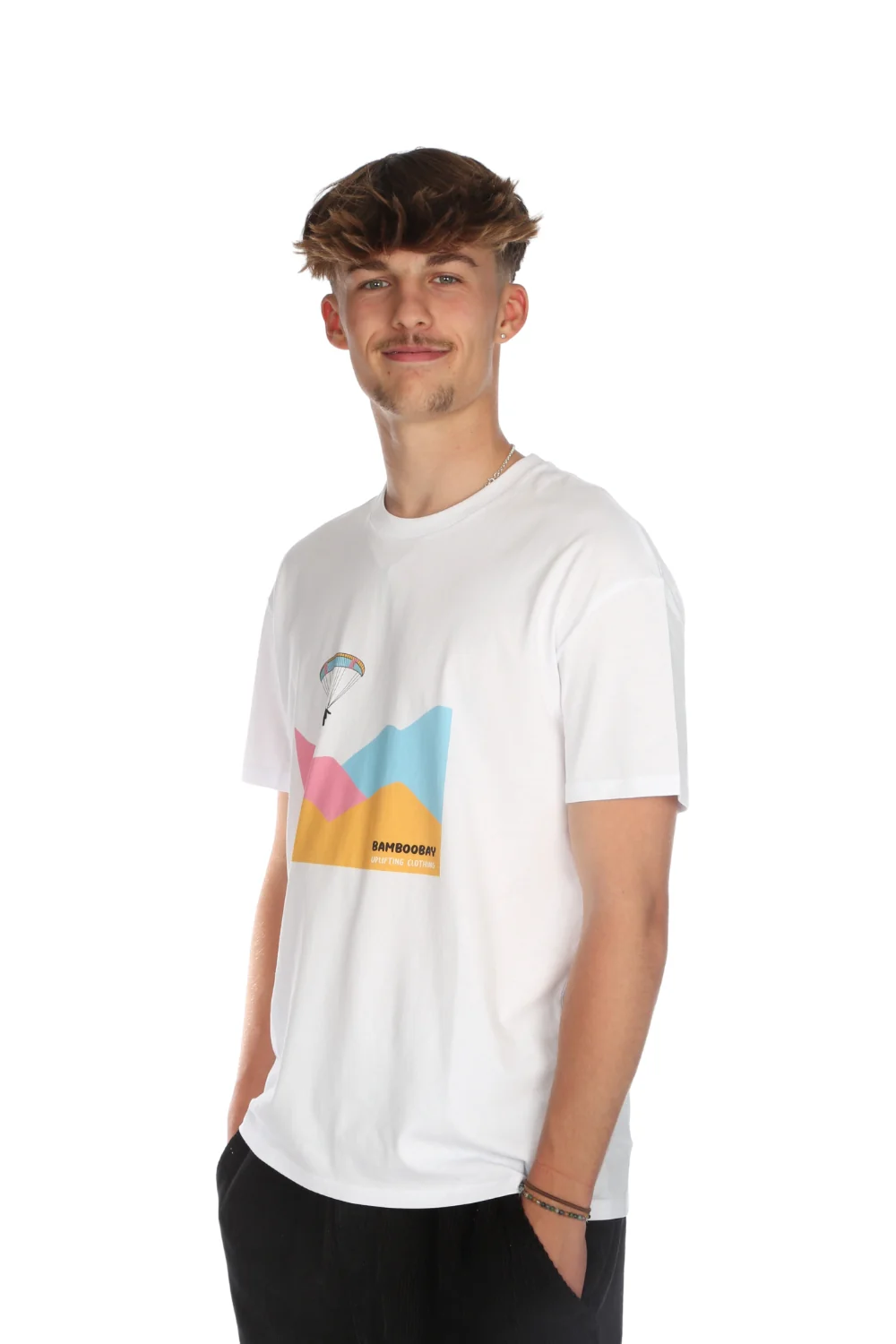 BamBooBay Parachute T-Shirt White - Image 2