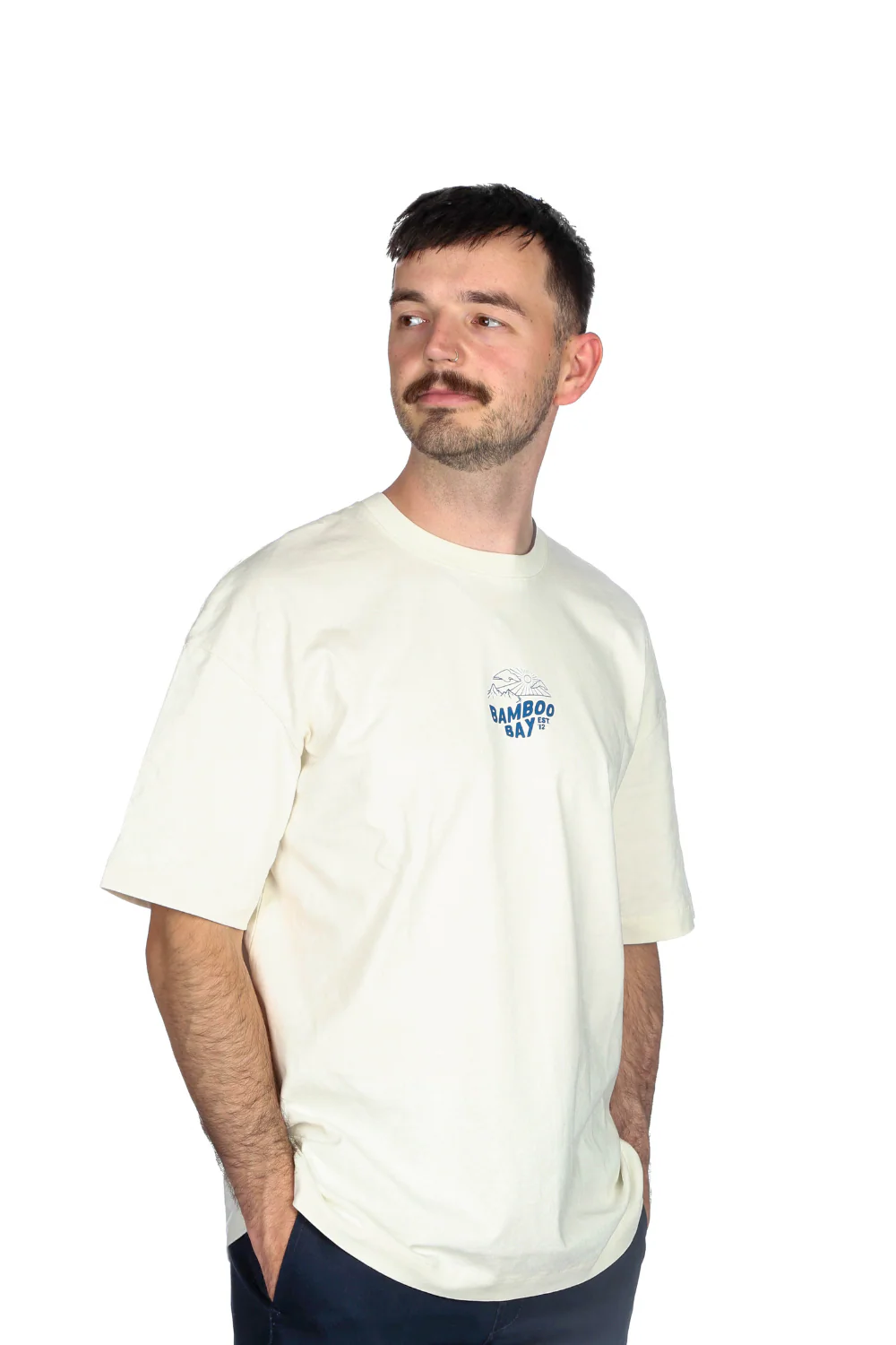BamBooBay Re-Worked T-Shirt Ivory - Image 3