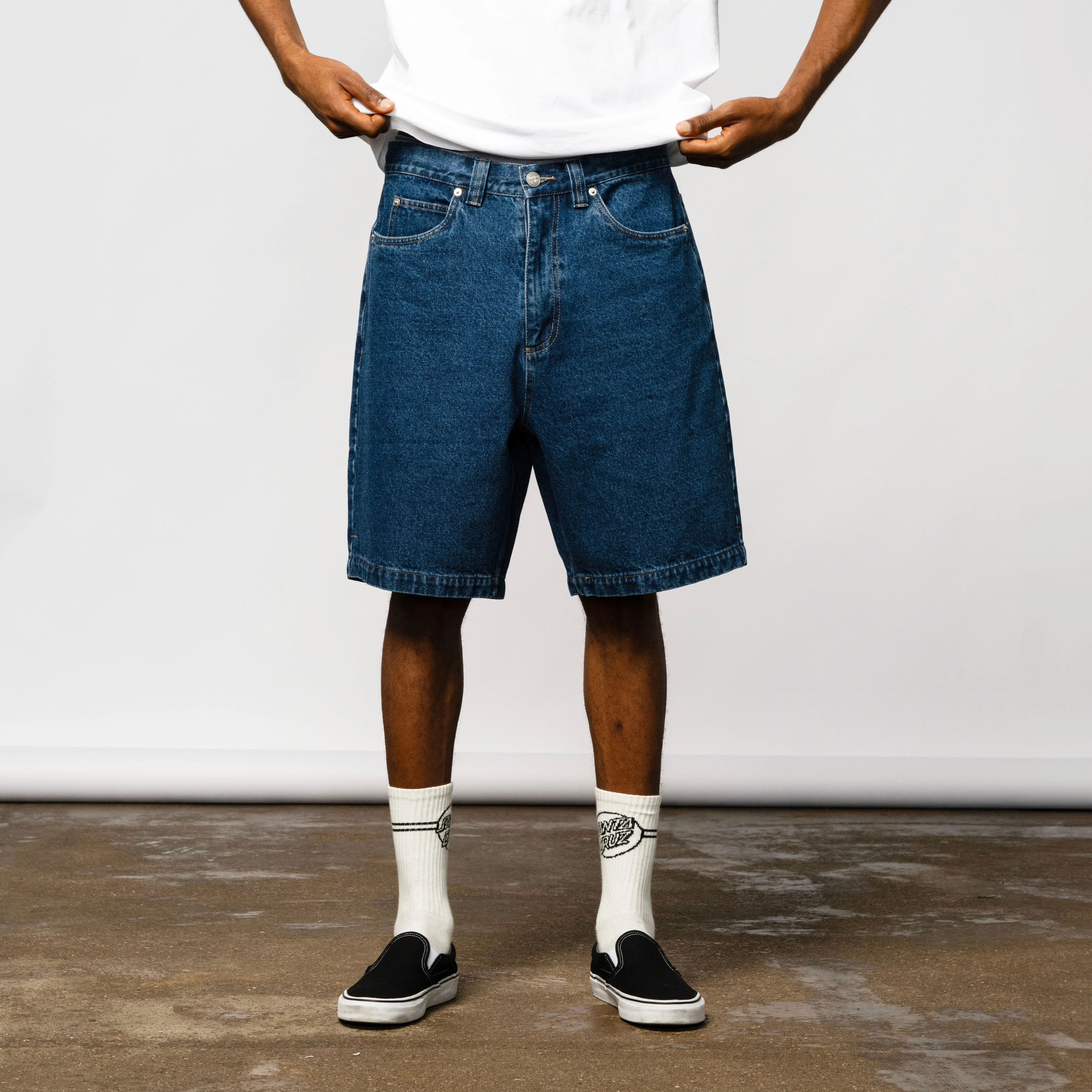 Santa Cruz Mens Big Shorts Classic Blue - Image 6