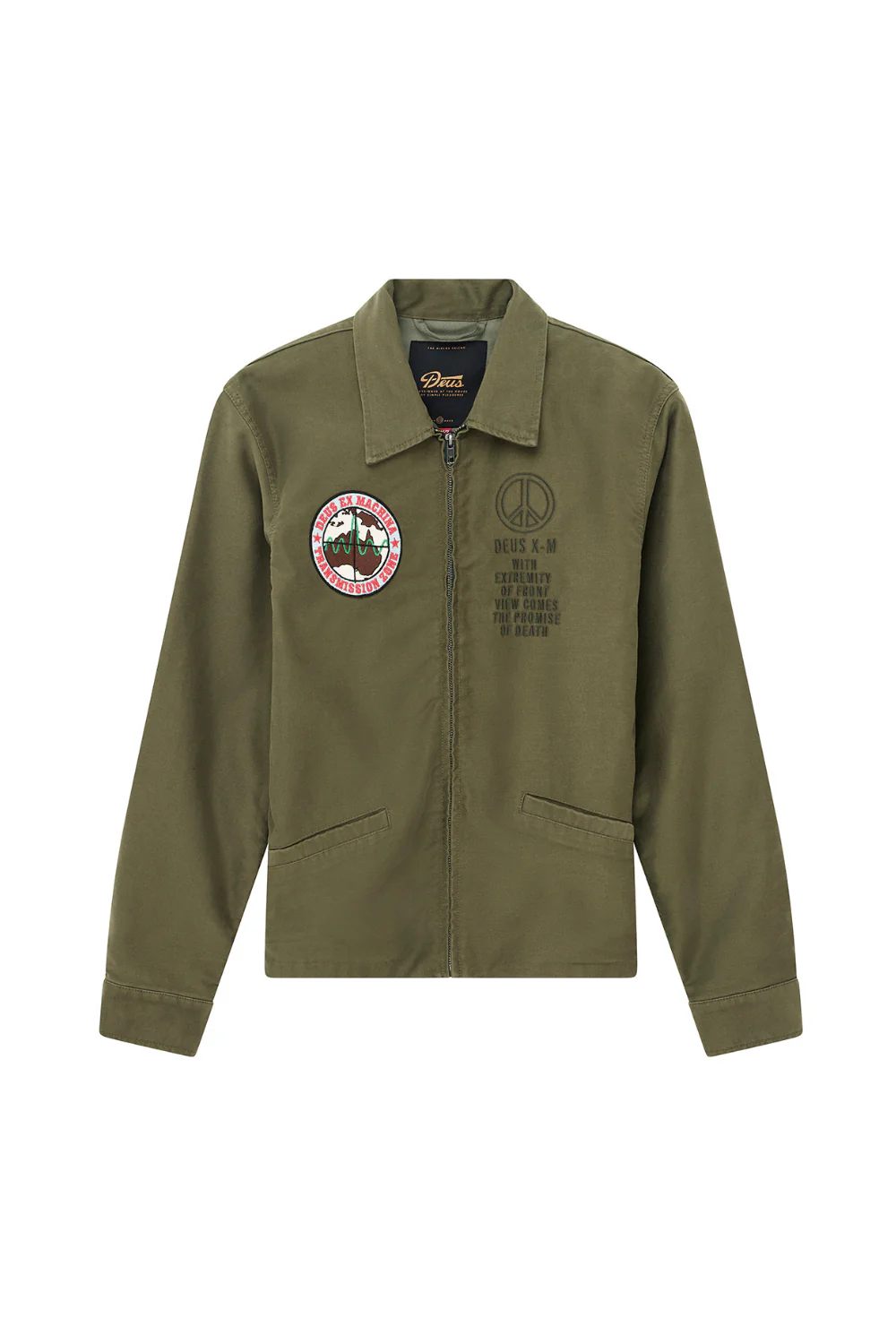 Deus Fugazi Souvenir Mens Jacket Pine Green - Image 6