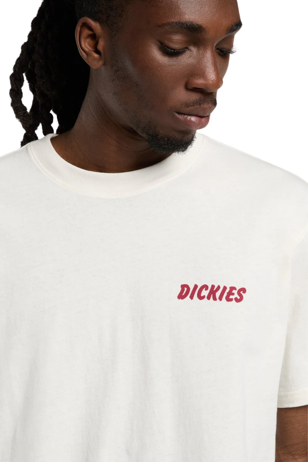 Dickies Dry Ridge Mens T-Shirt Egret - Image 4