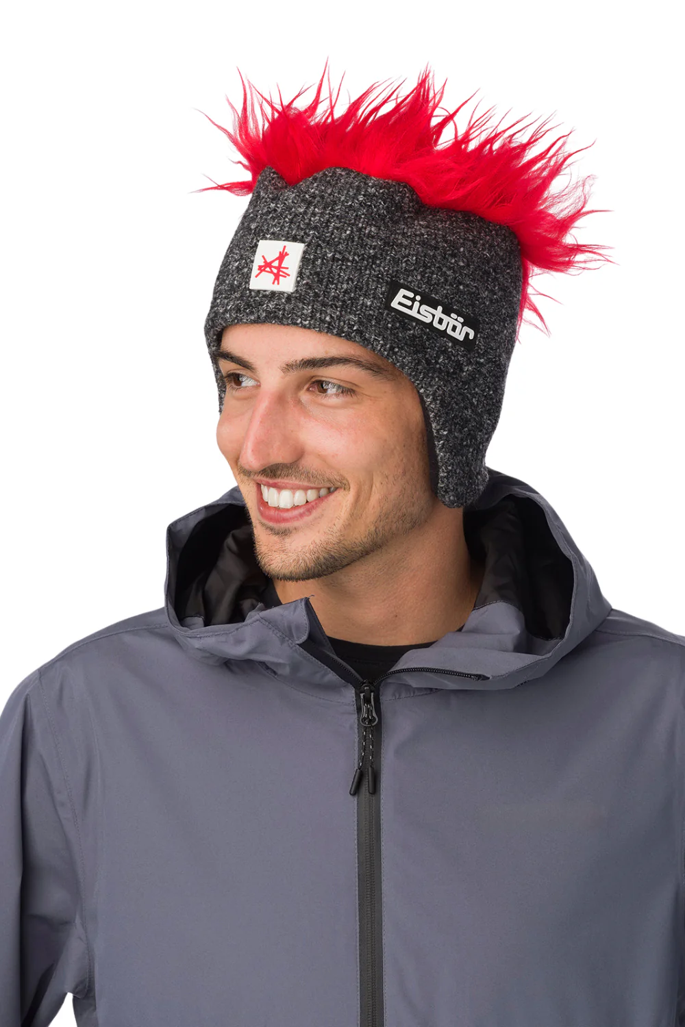 Eisbar Cocker Ski Austria Beanie Graphite/Red - Image 3
