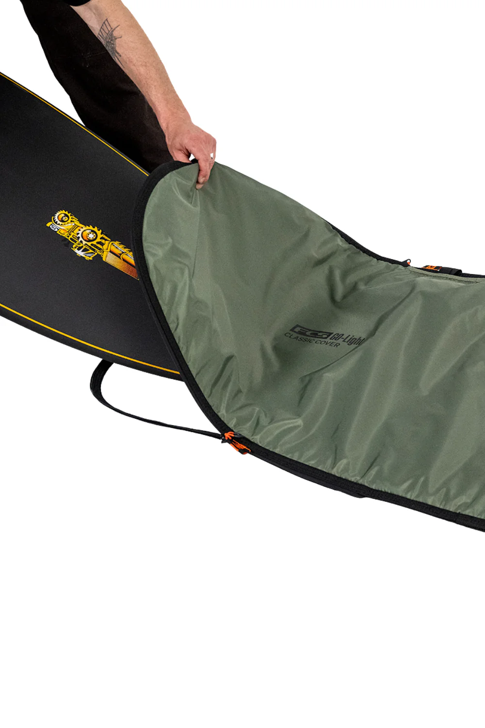 FCS Classic Surfboard Cover Mid-Length Alpine - Image 6
