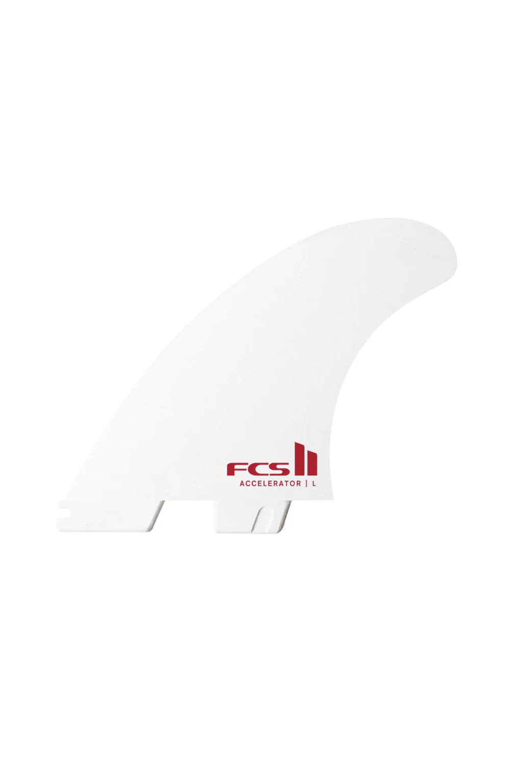 FCS II Accelerator PC Medium Tri Surfboard Fins White