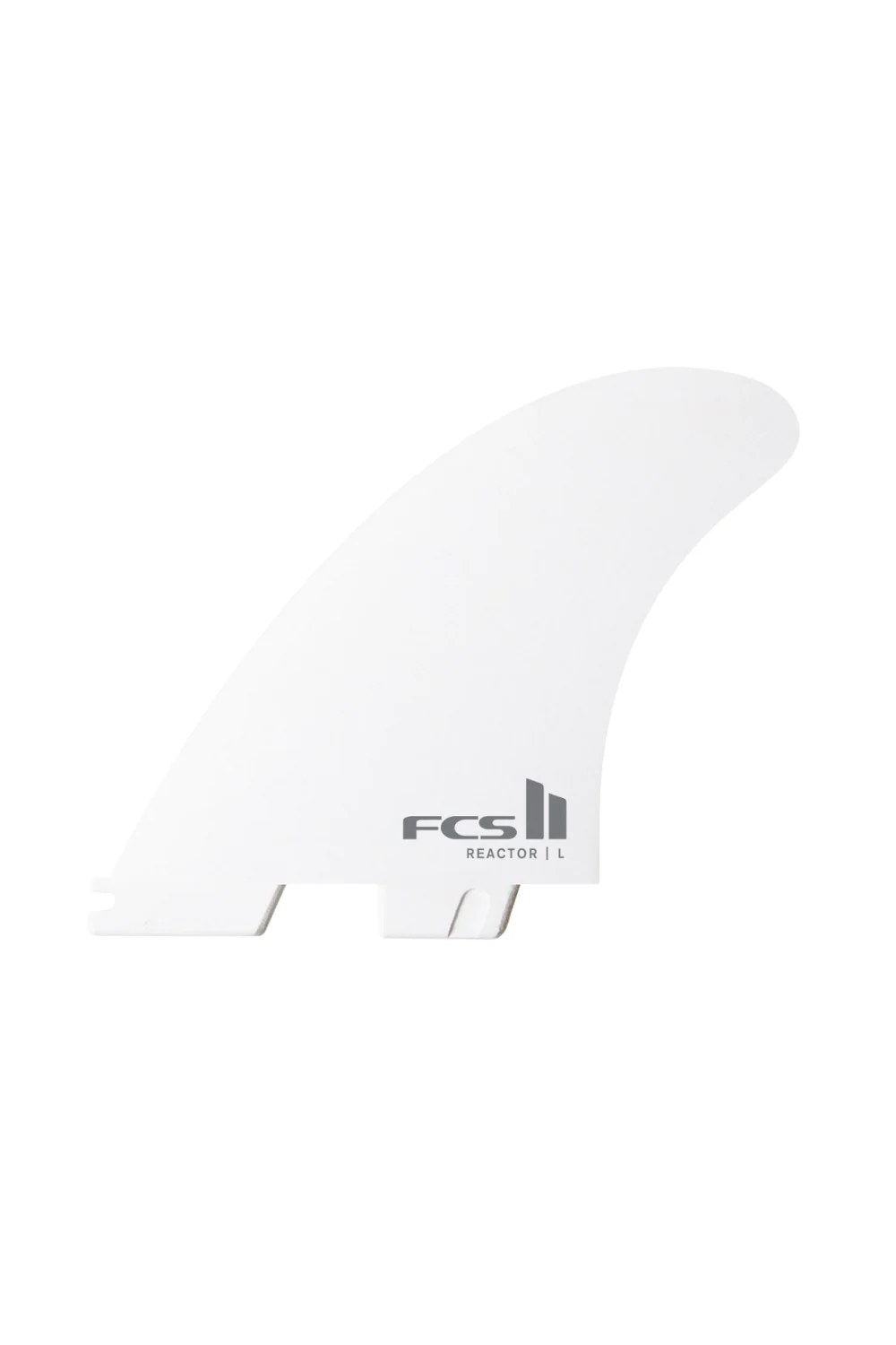FCS II Reactor PC White Edition Medium Tri Surfboard Fin Set White