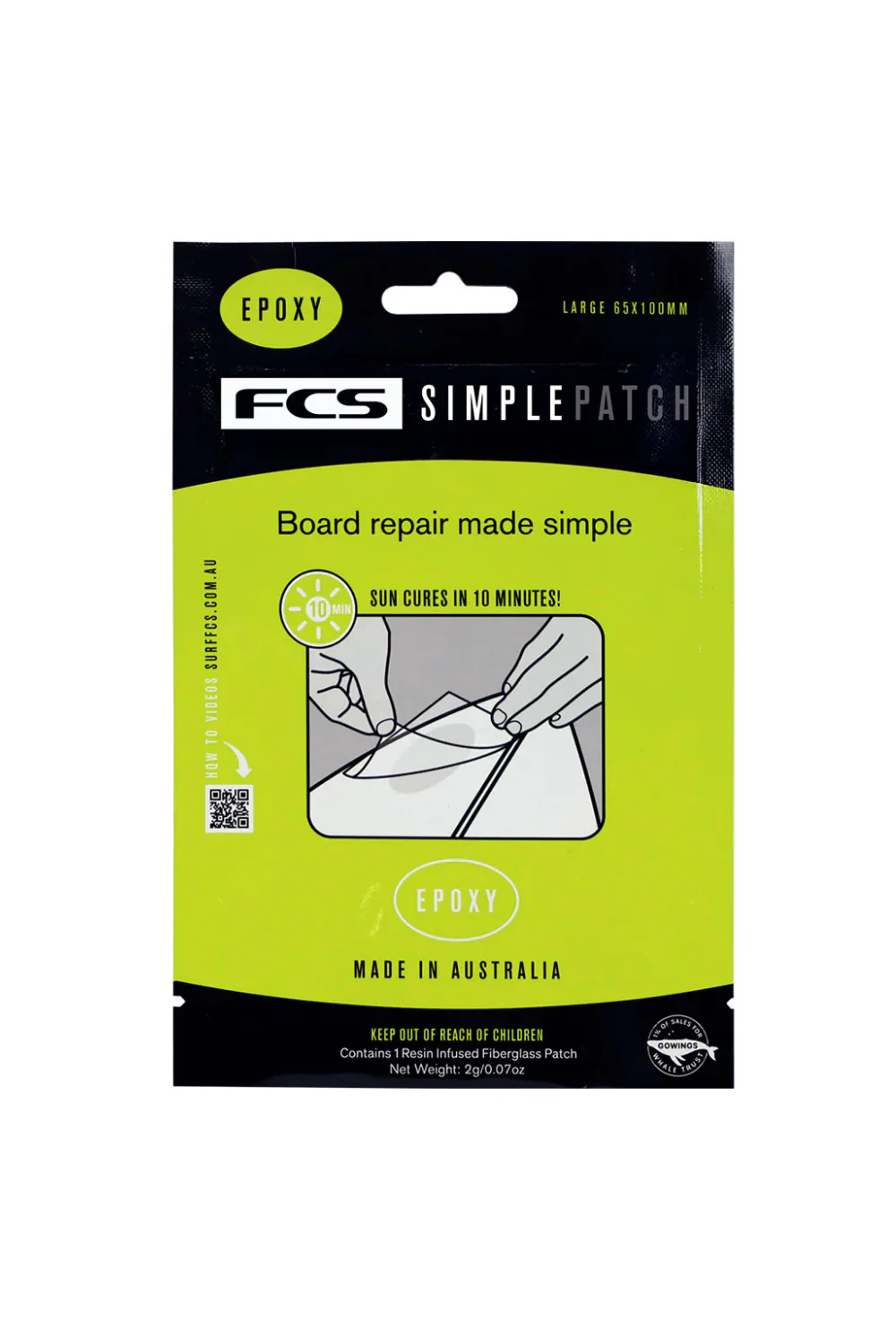 FCS Simple Patch Surfboard Repair Patch Epoxy
