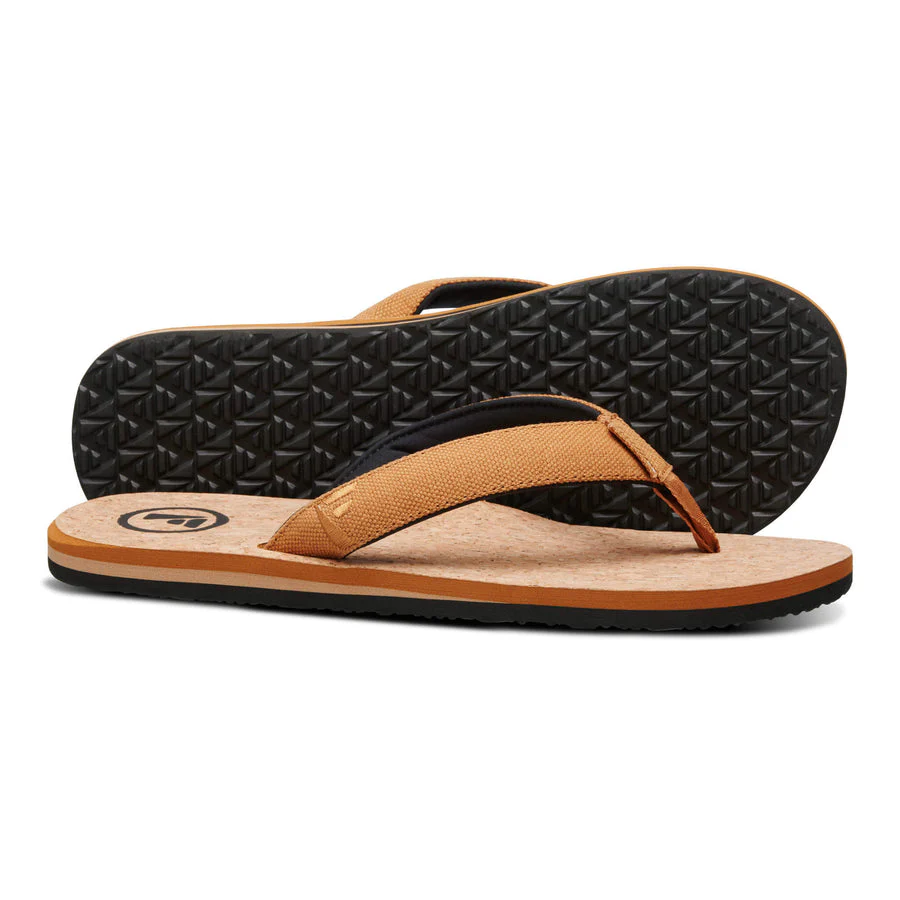 Foamlife Mully Cork Flip Flop Tan - Image 3