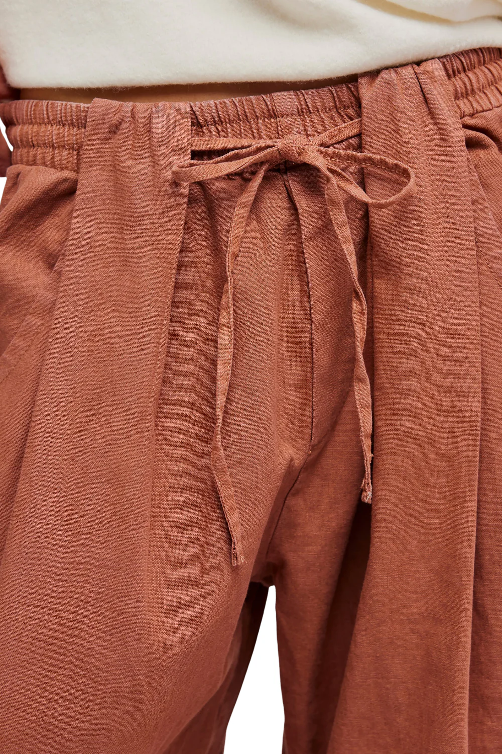 Free People Chambers Womens Laid Back Pull On Trousers Canyon Sunset - Image 4