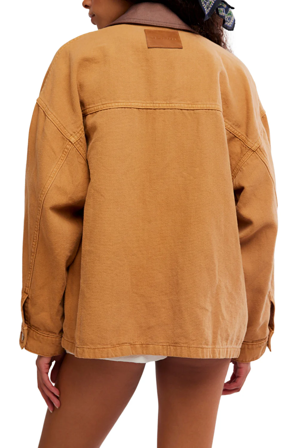 Free People Lemon Womens Denim Jacket Meerkat - Image 3