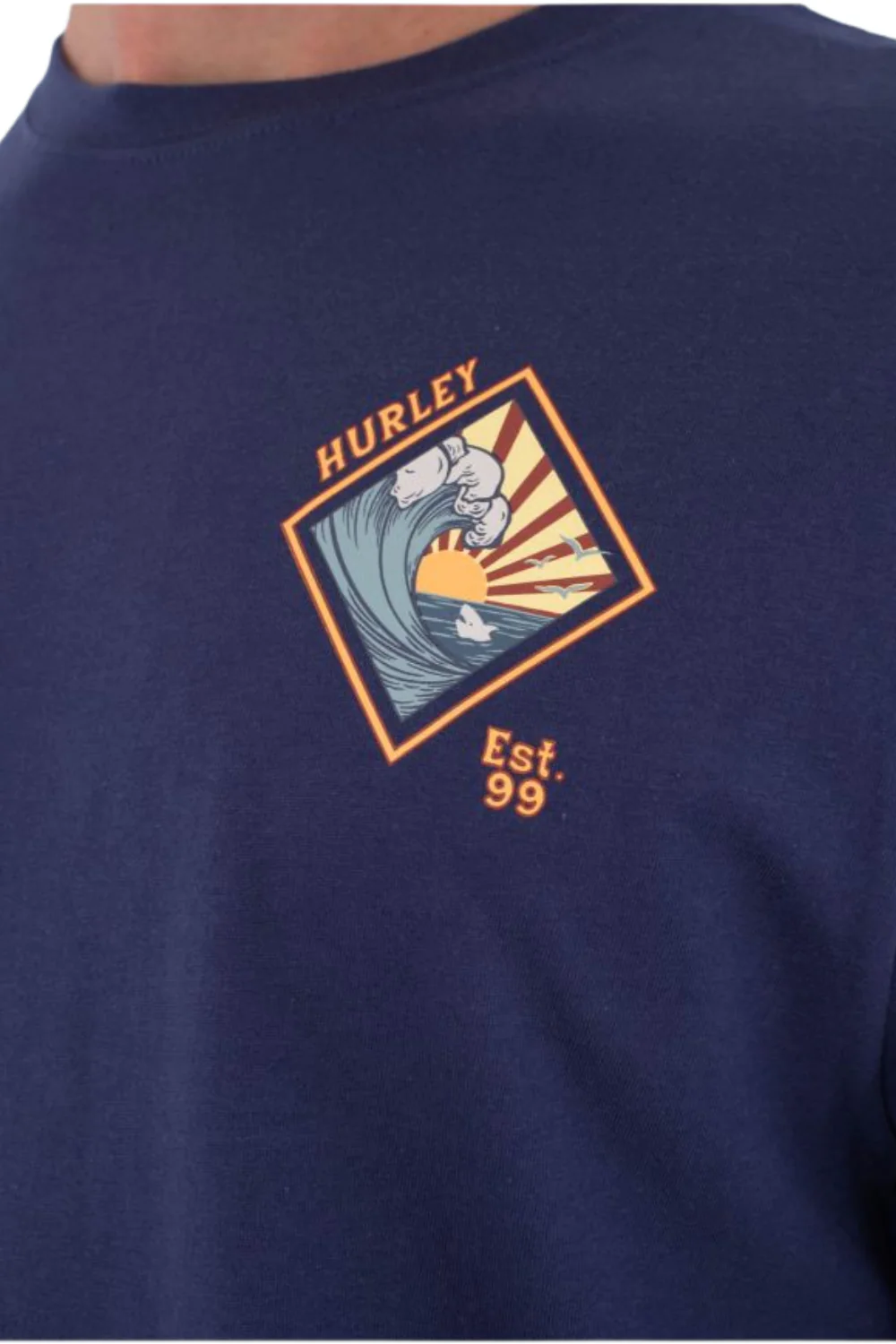 Hurley Printing Press Disques Mens T-Shirt Distroyer - Image 5