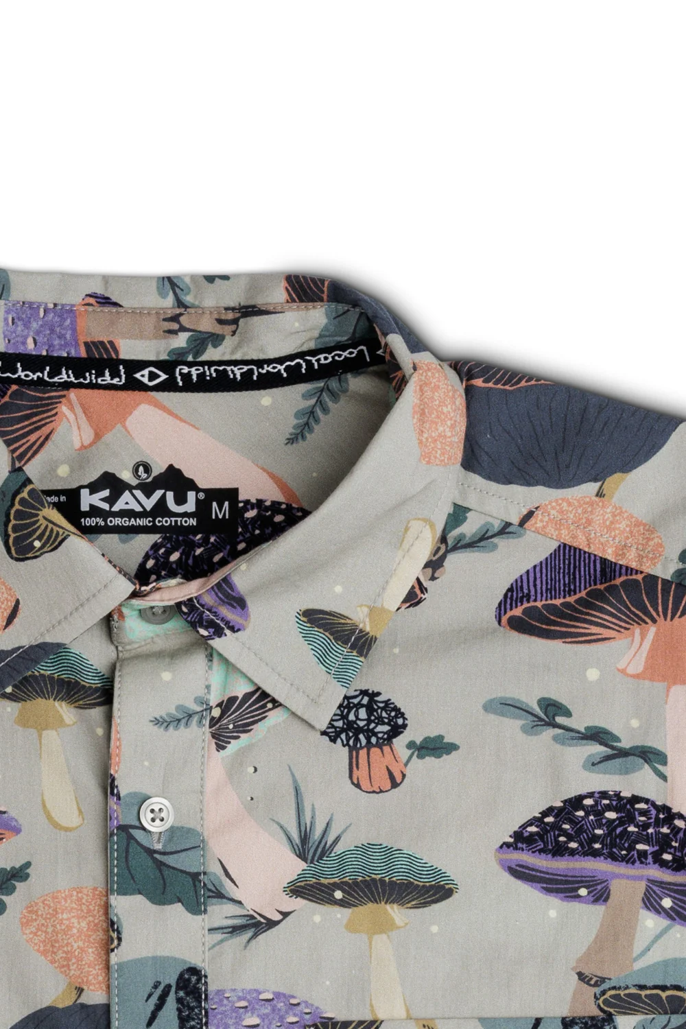 Kavu Festaruski Mens Short Sleeve Shirt Mushroom Realm - Image 5