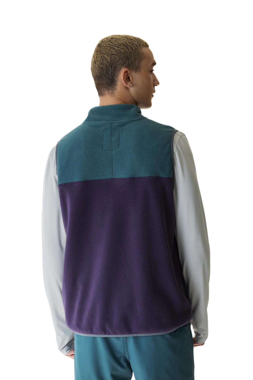 Kavu West Mens Fleece Vest Purple Kale - Image 2