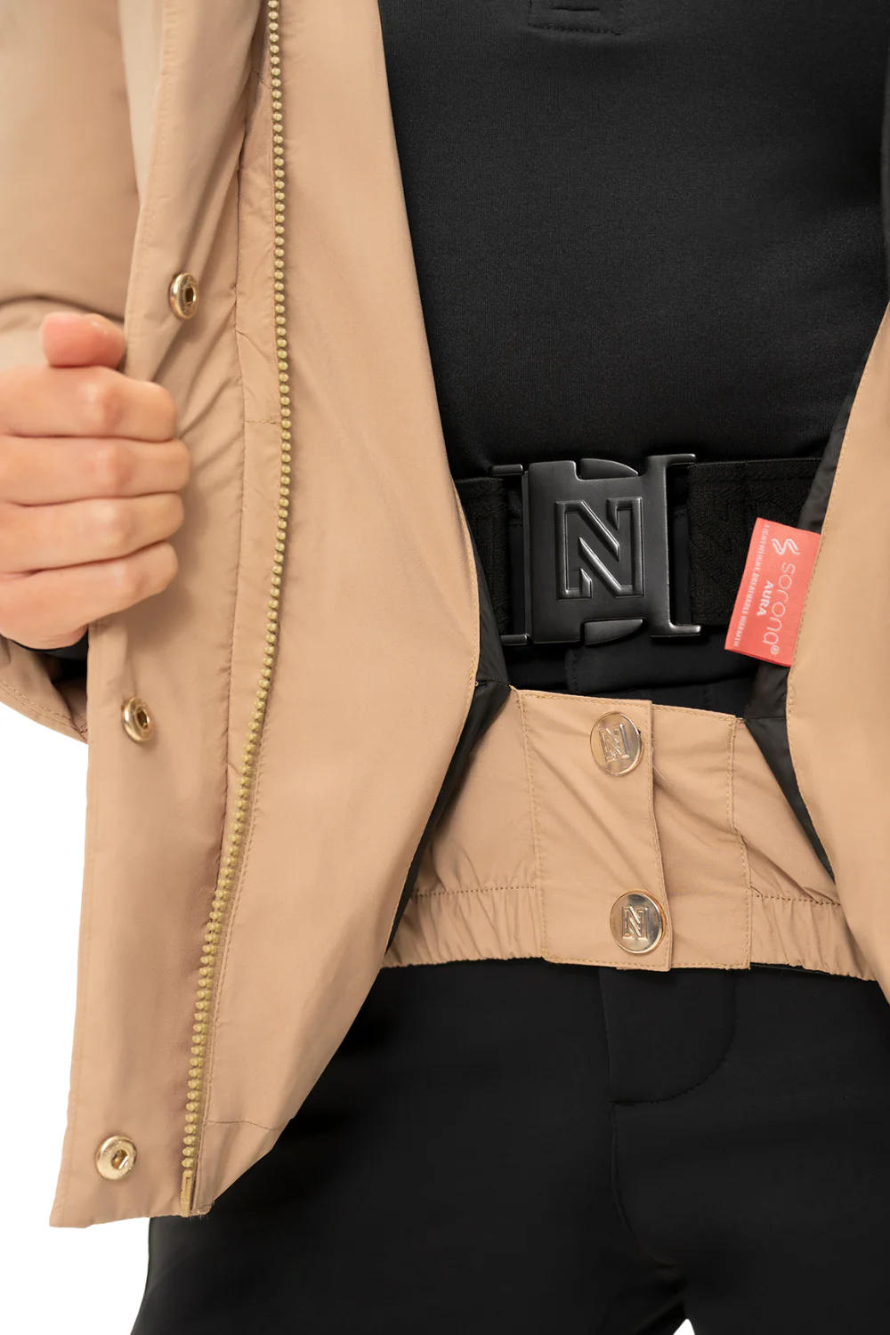 Nikkie Nasher Womens Ski Jacket Hummus - Image 3