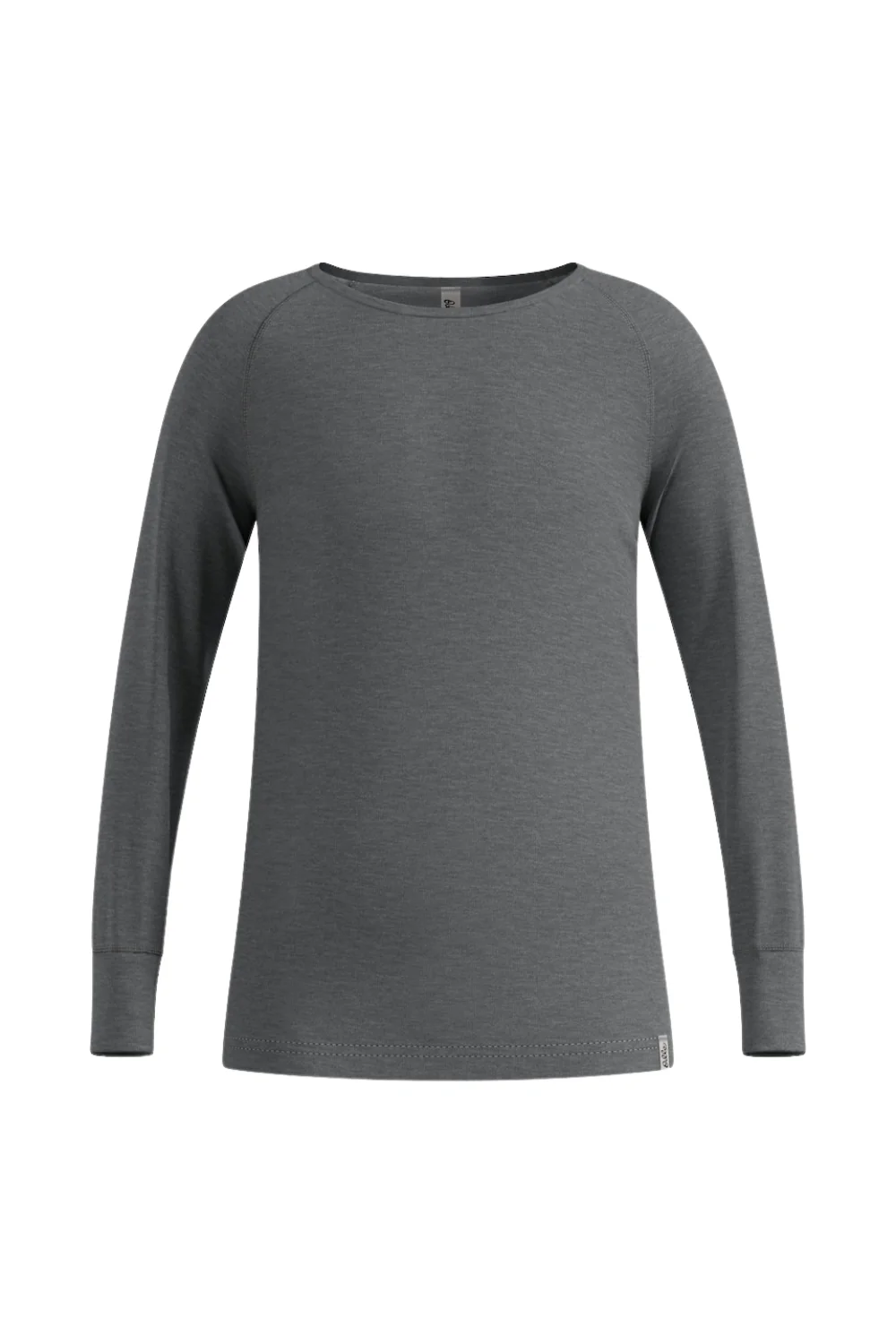 Odlo Active Warm Kids Base Layer Top Steel Grey Melange - Image 4