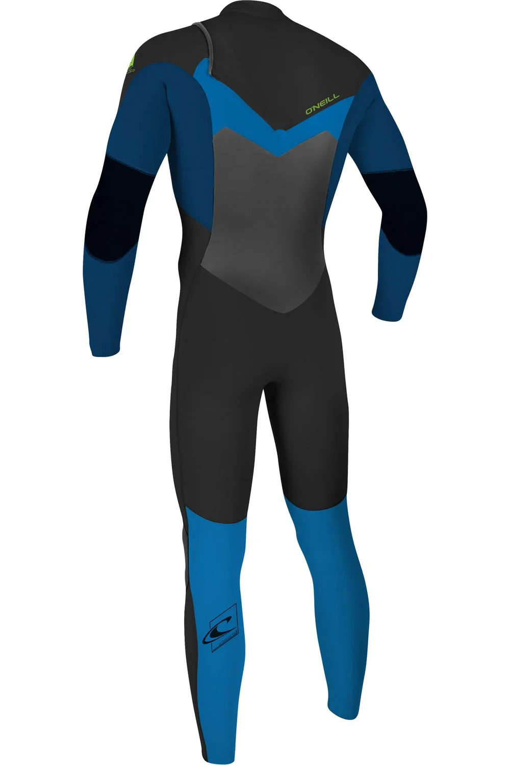 O'Neill Epic Youth Wetsuit 5/4 With Chest Zip In Black & Blue - Image 2