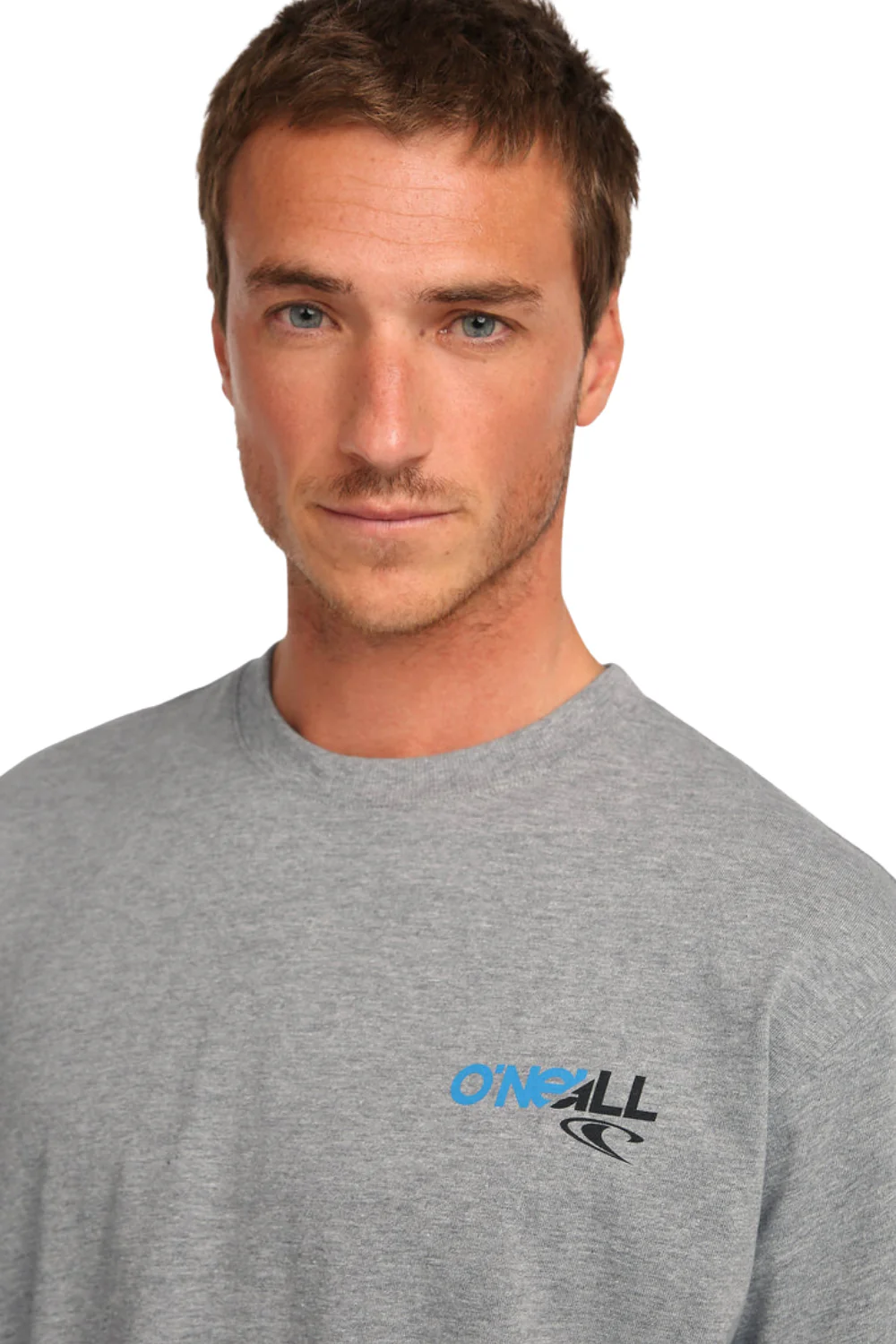 O'Neill Essentials 90'S Mens Graphic T-Shirt Silver Melee - Image 3