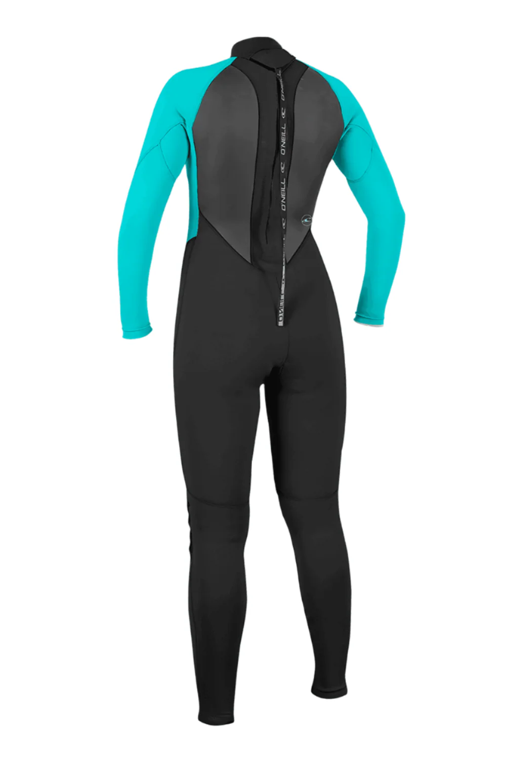 O'Neill Womens Reactor-2 3/2mm Back Zip Full Wetsuit Black/Light Aqua - Image 2