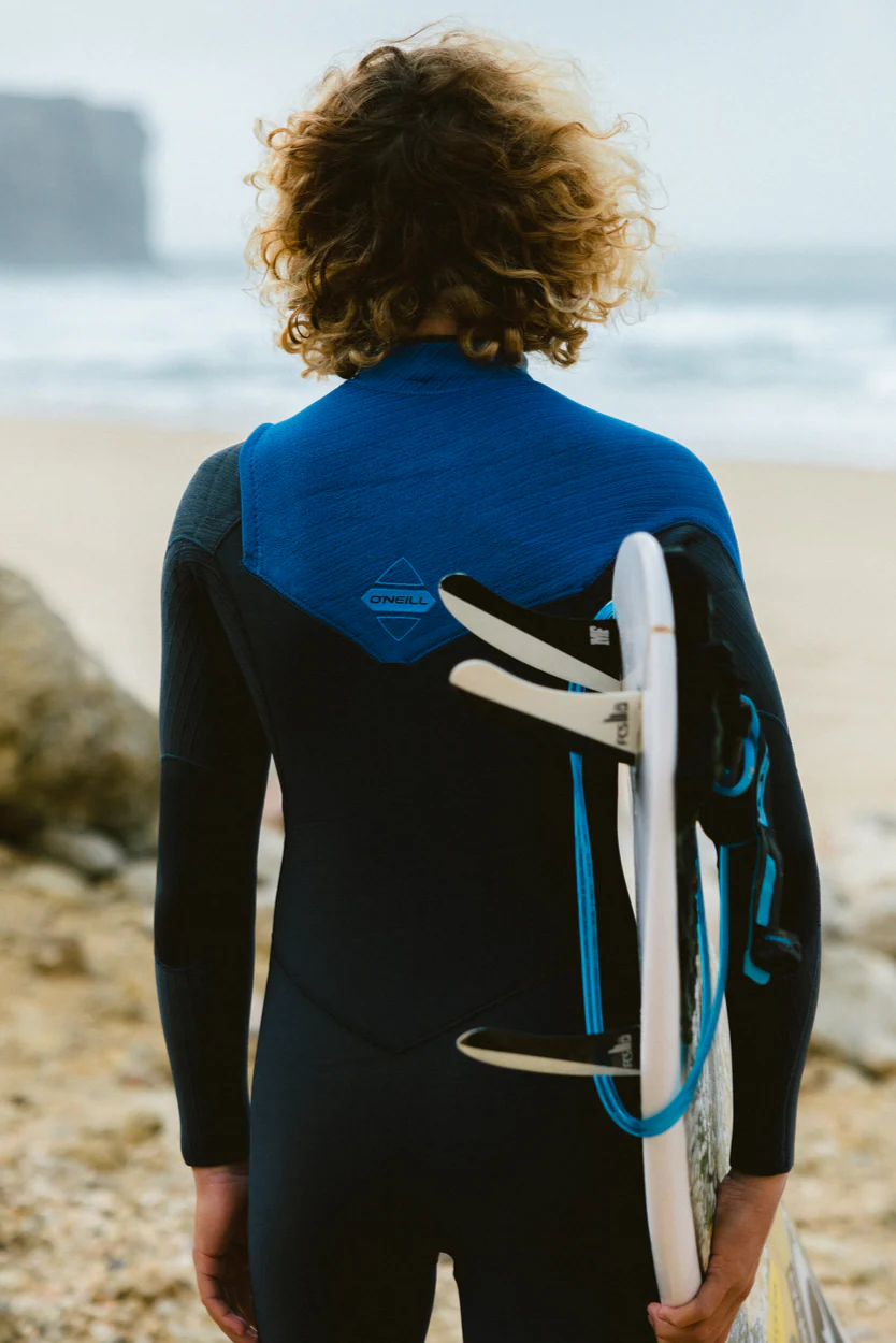 O'Neill Youth Hyperfreak 4/3+ Chest Zip Full Dark Orion/Deep Sea/Copen Blue - Image 2