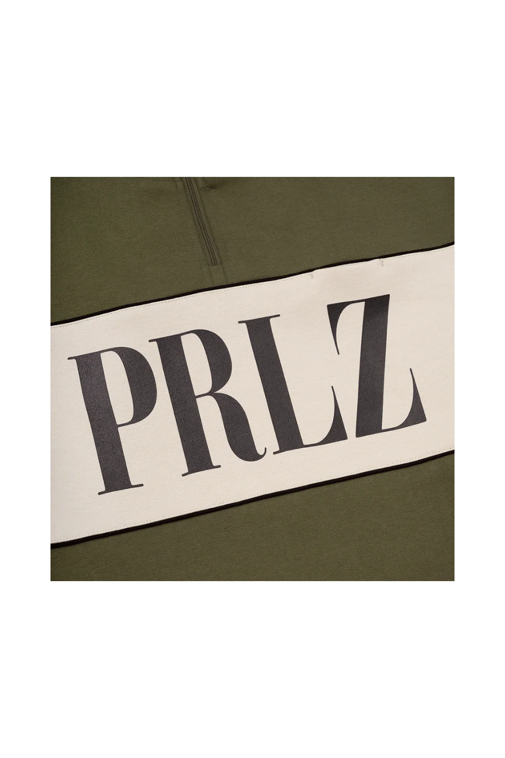Parlez Horizon 1/4 Zip Sweatshirt Moss - Image 3