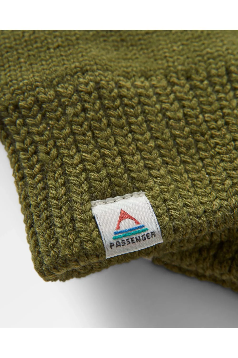 Passenger Gale Recycled Knitted Gloves Khaki - Image 2