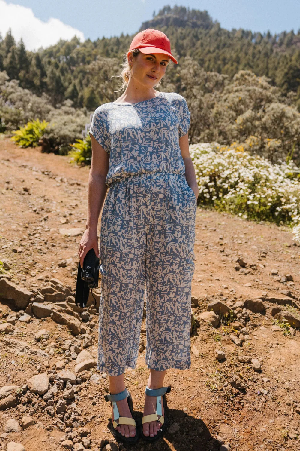 Passenger Thimbleberry Jumpsuit Mountain Foliage Faded Denim - Image 6