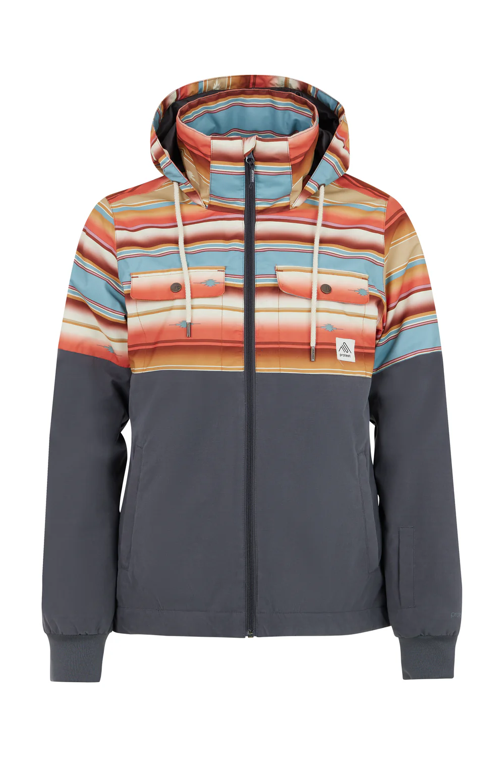 Protest Dryad Womens Ski Jacket Shadow Grey - Image 7