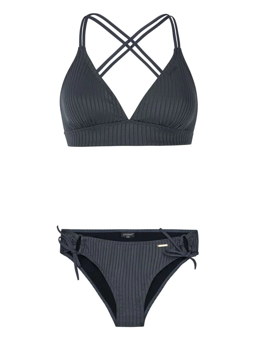 Protest Prtcosta Triangle Bikini Anthra Grey - Image 3