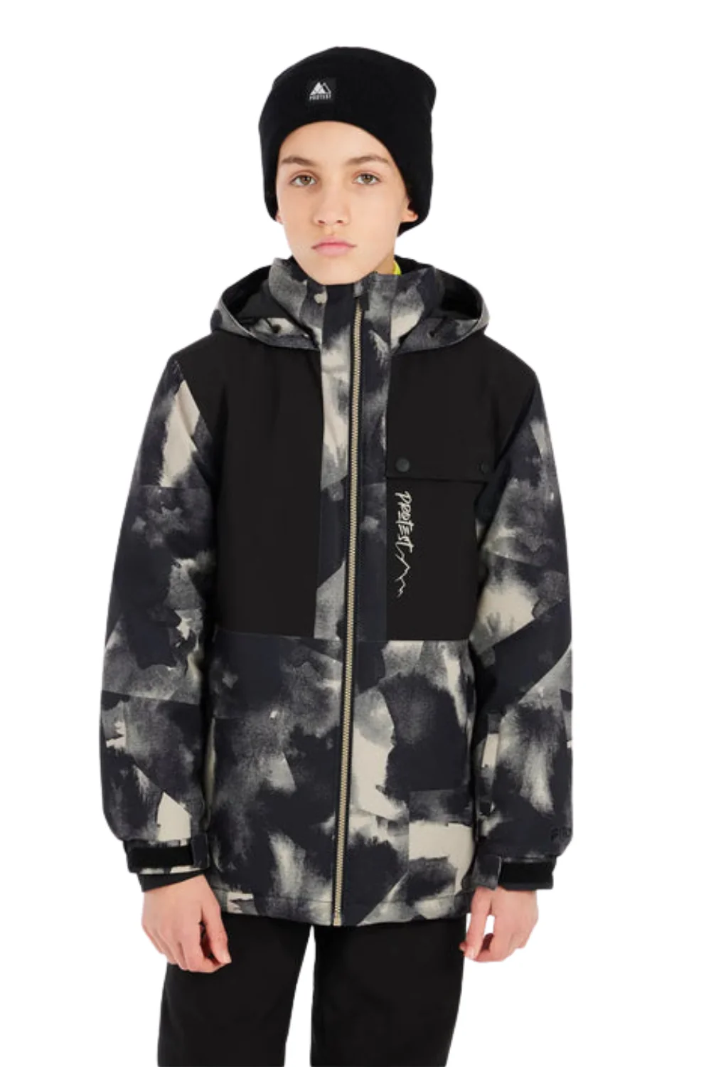 Protest PRTWolve Junior Ski Jacket True Black