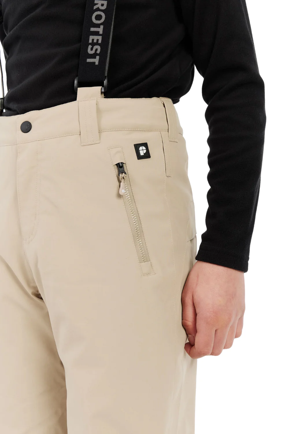Protest Spikety Junior Ski Pants Bamboo Beige - Image 3
