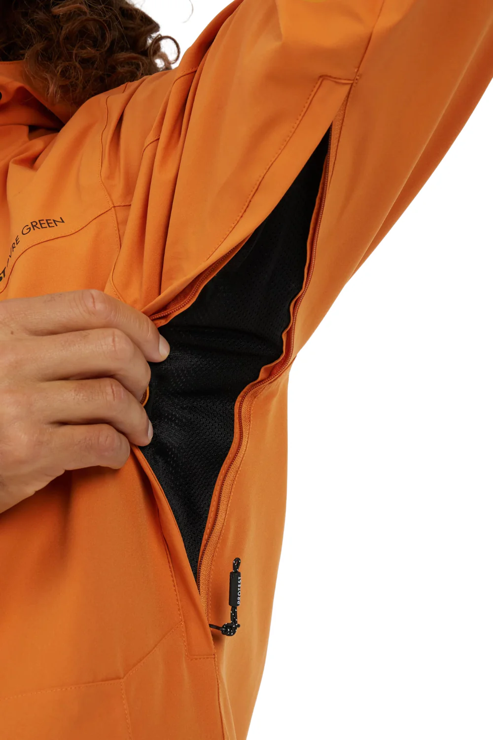 Protest PRTTimothy Ski Jacket Caramel Yellow - Image 4
