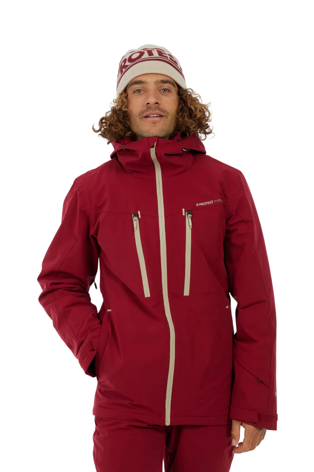 Protest PRTTimothy Ski Jacket Velvet Red - Image 2