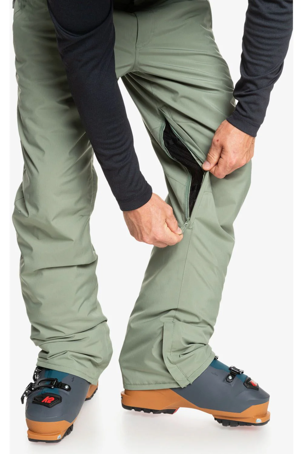 Quiksilver Estate Mens Ski and Snowboard Pants Sea Spray - Image 4