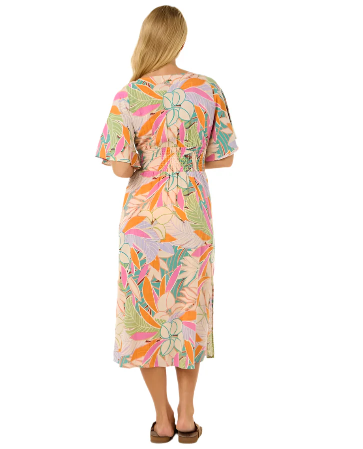 Rip Curl Cala Vadella Midi Dress Multi - Image 4