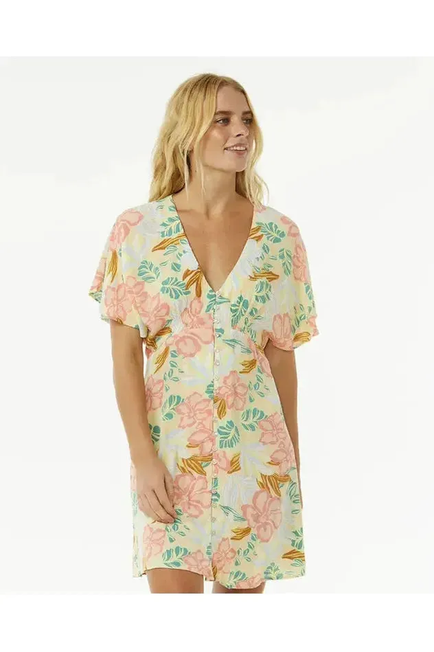 Rip Curl Follow The Sun Mini Dress Light Orange - Image 6