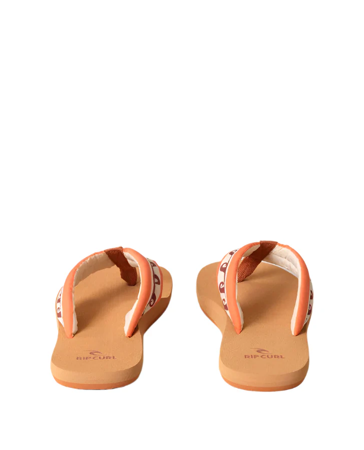 Rip Curl Freedom Plush Bloom Open Toe Flip Flop Brown - Image 3