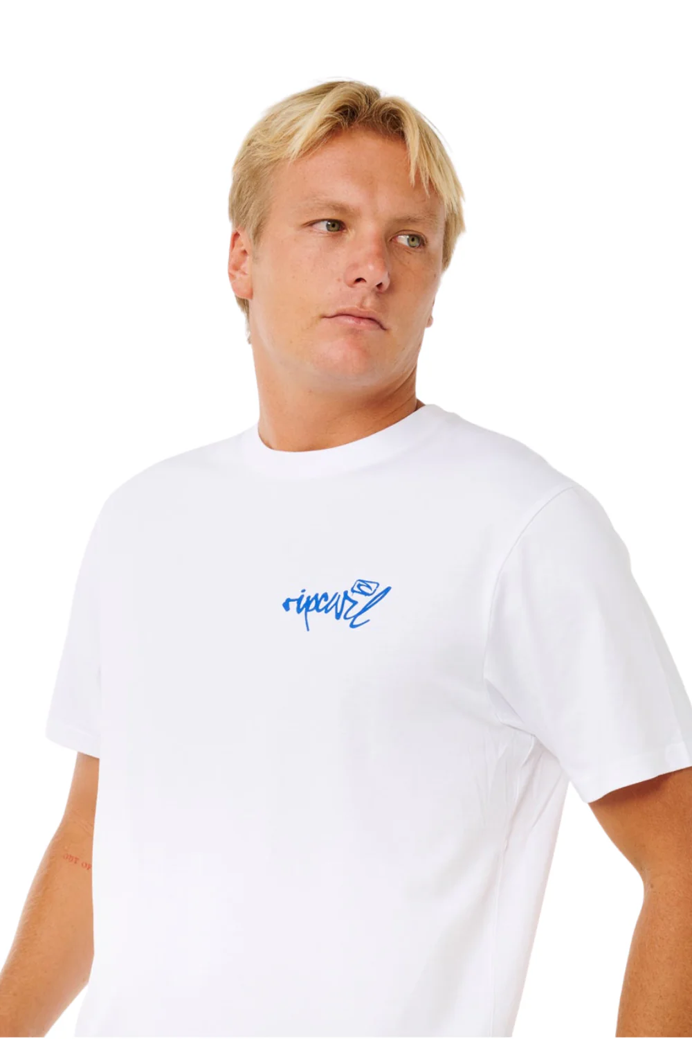 Rip Curl Inner Visions Hack Mens T-Shirt White - Image 5