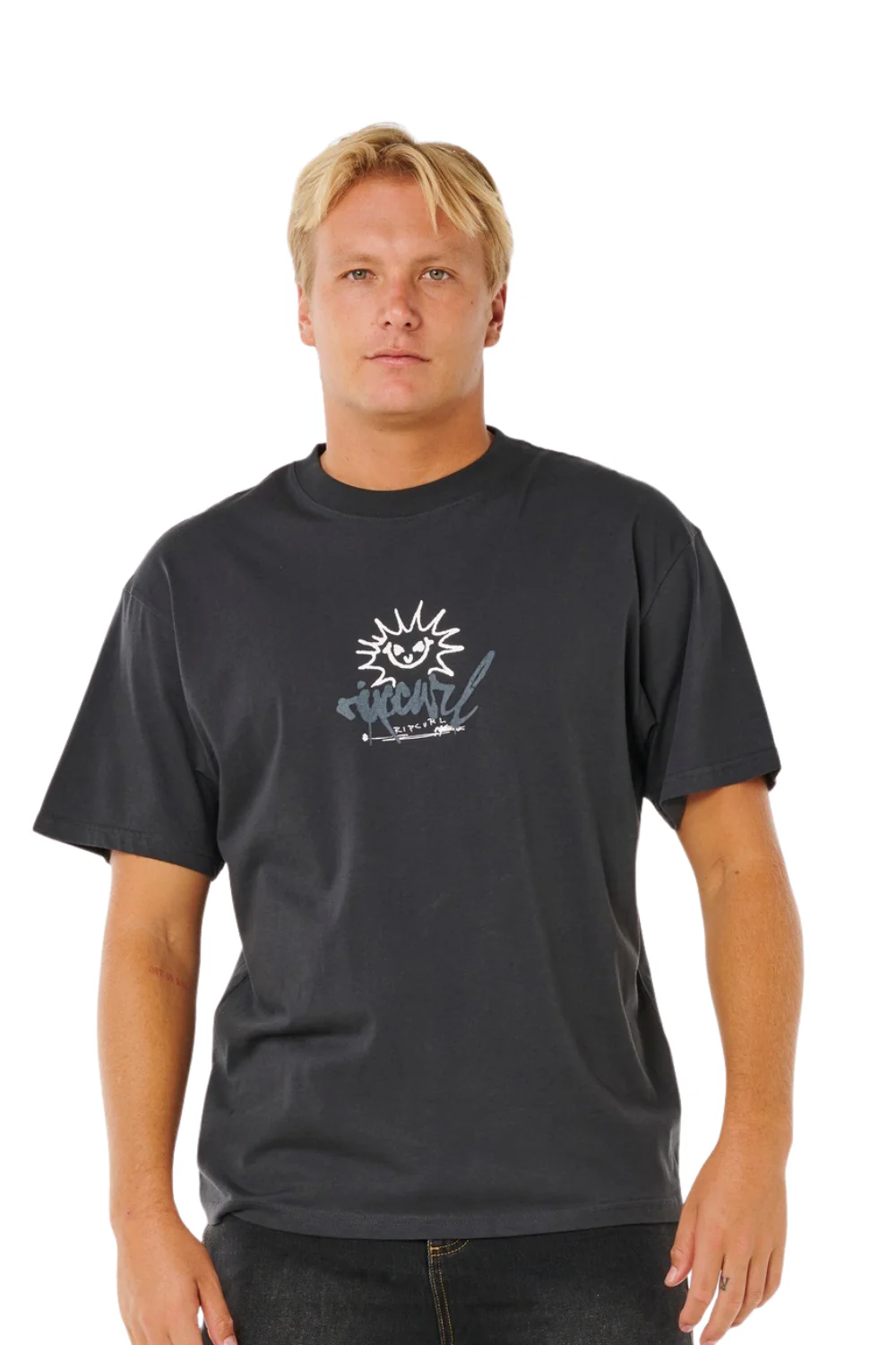 Rip Curl Inner Visions Rotten Sun Mens T-Shirt Washed Black