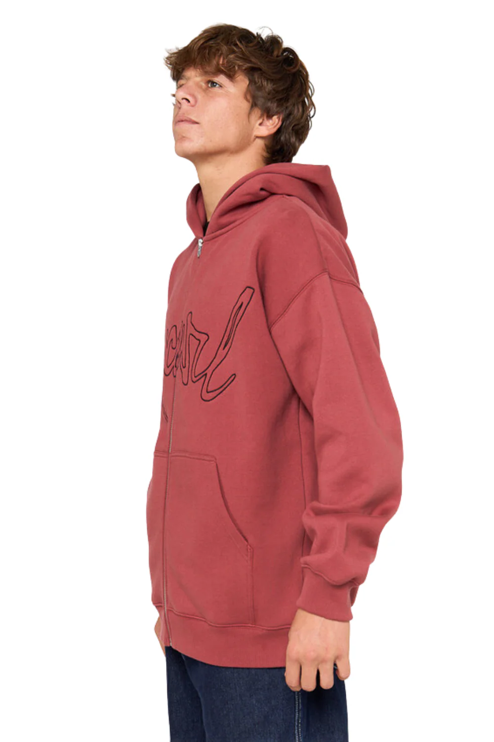 Rip Curl Medina Script Zip Thru Hood Apple Butter - Image 3