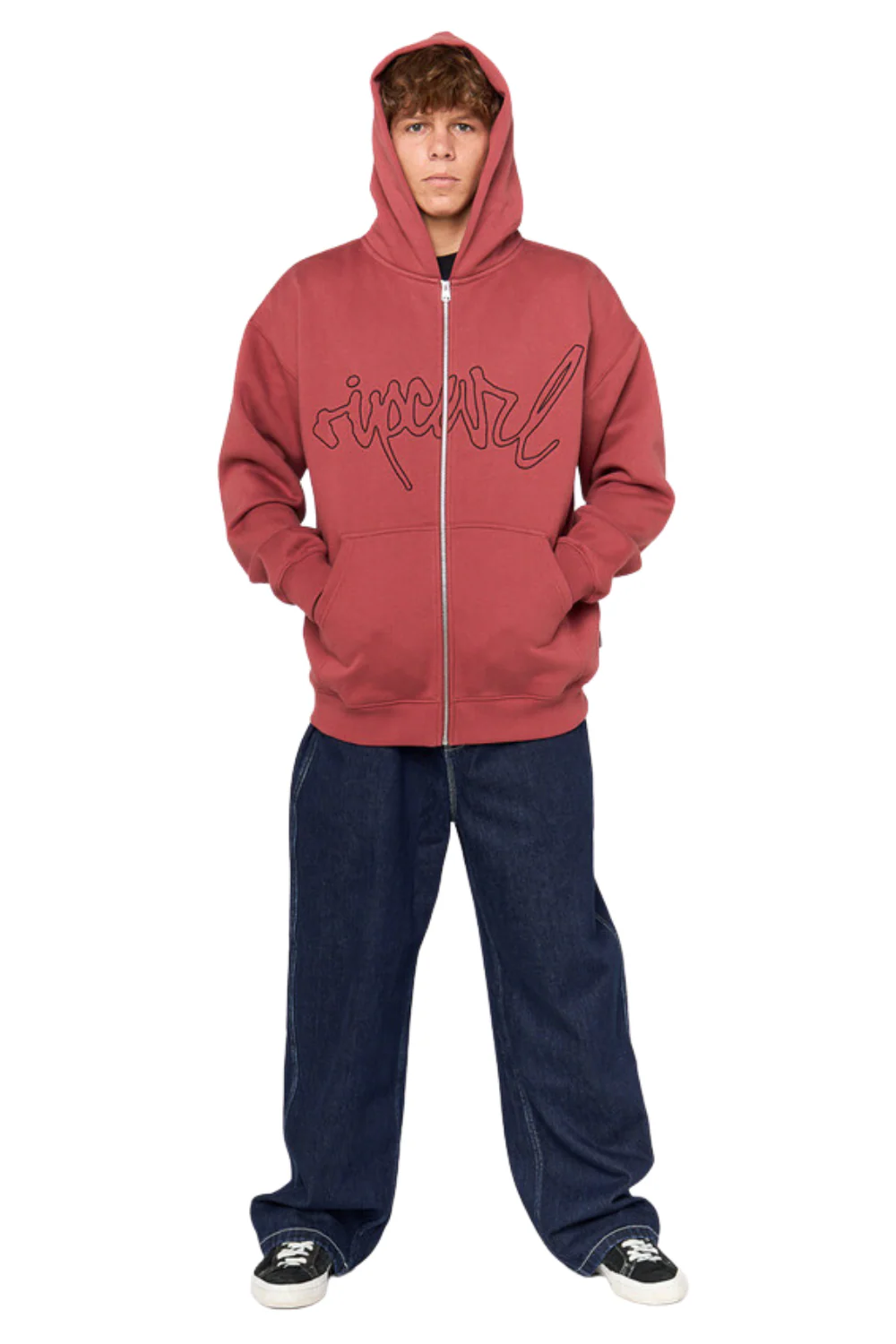 Rip Curl Medina Script Zip Thru Hood Apple Butter - Image 5