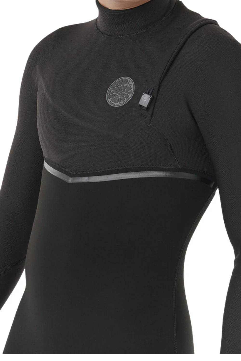 Rip Curl Mens E Bomb 5/3mm Zip Free Wetsuit Black - Image 3