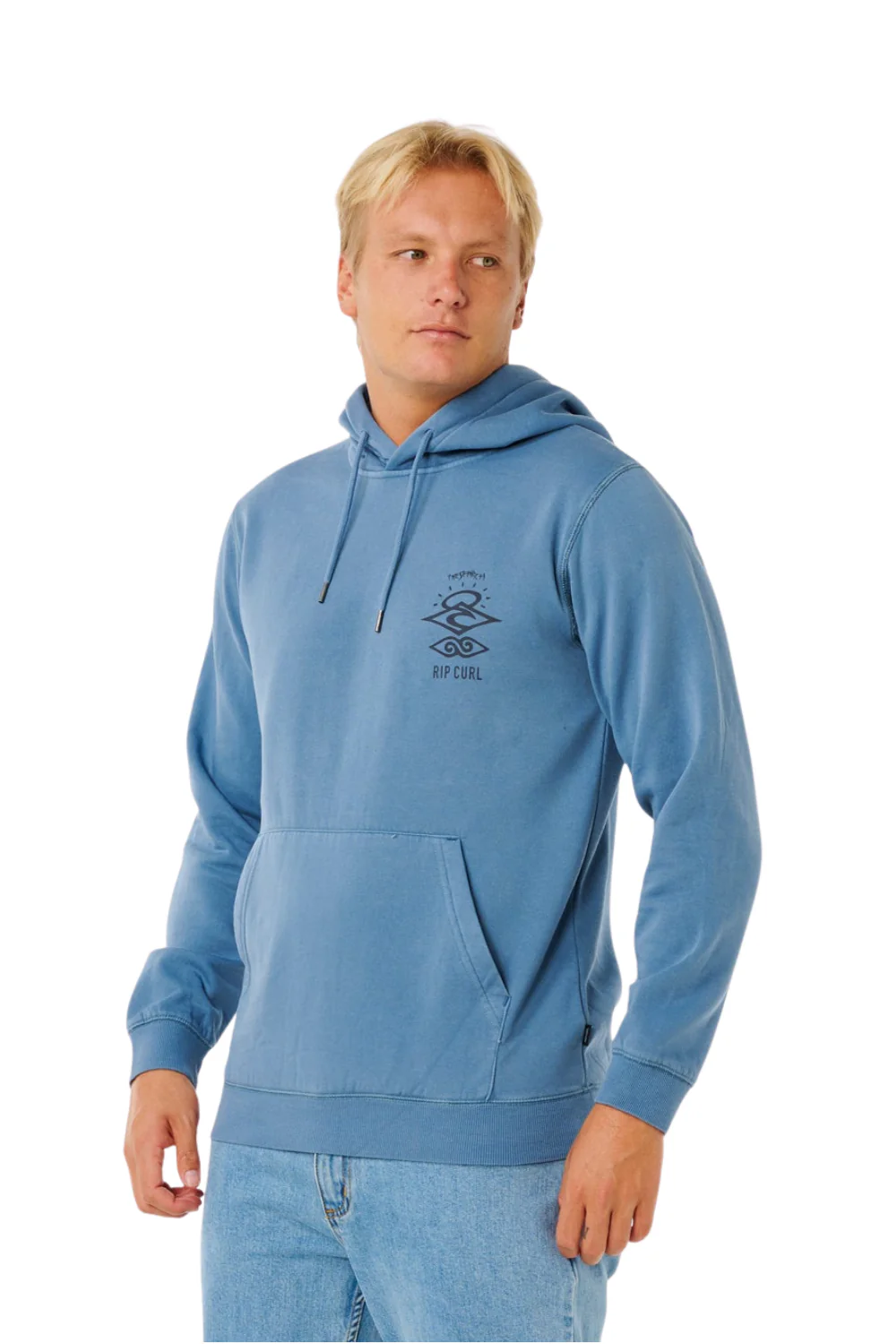 Rip Curl Search Icon Mens Hoodie Bluefin - Image 3