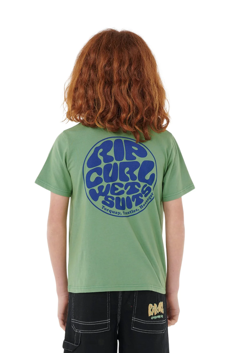 Rip Curl Wetsuit Icon T-Shirt Grass Green - Image 3