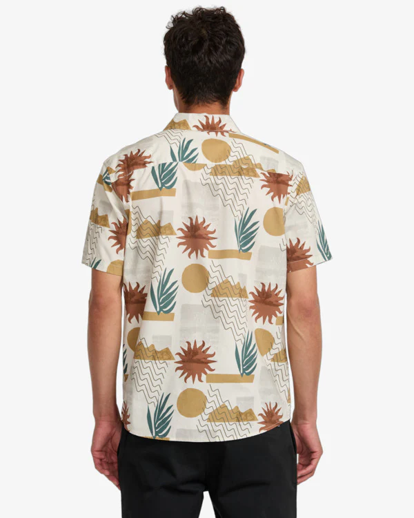 RVCA Anytime Short Sleeve Shirt Natural - Image 2