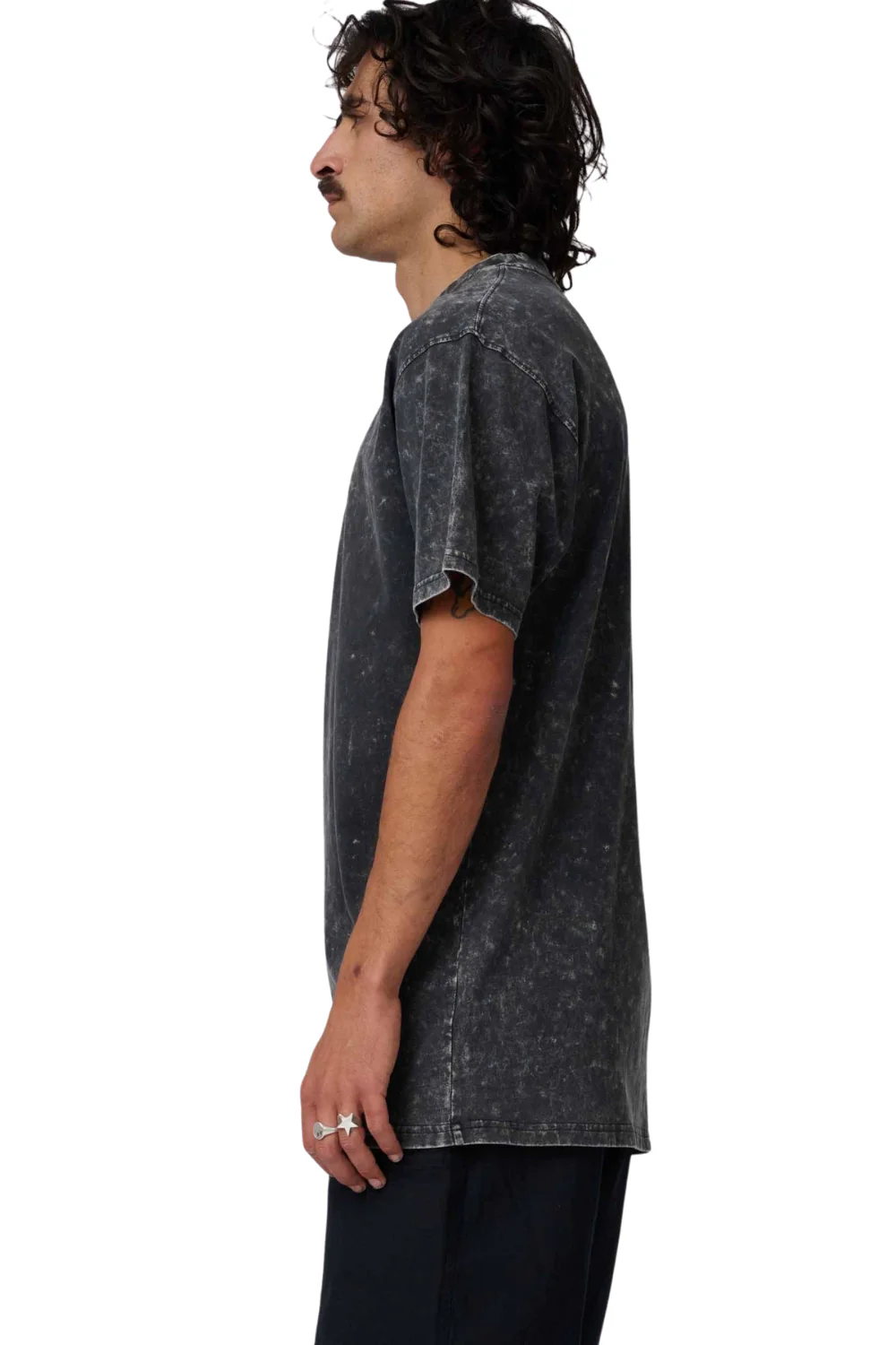 Santa Cruz Out Of Time Mens T-Shirt Black Acid Wash - Image 3