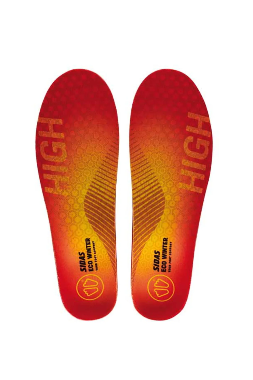 Sidas 3Feet Eco Winter Mid Arch Insoles Orange - Image 2