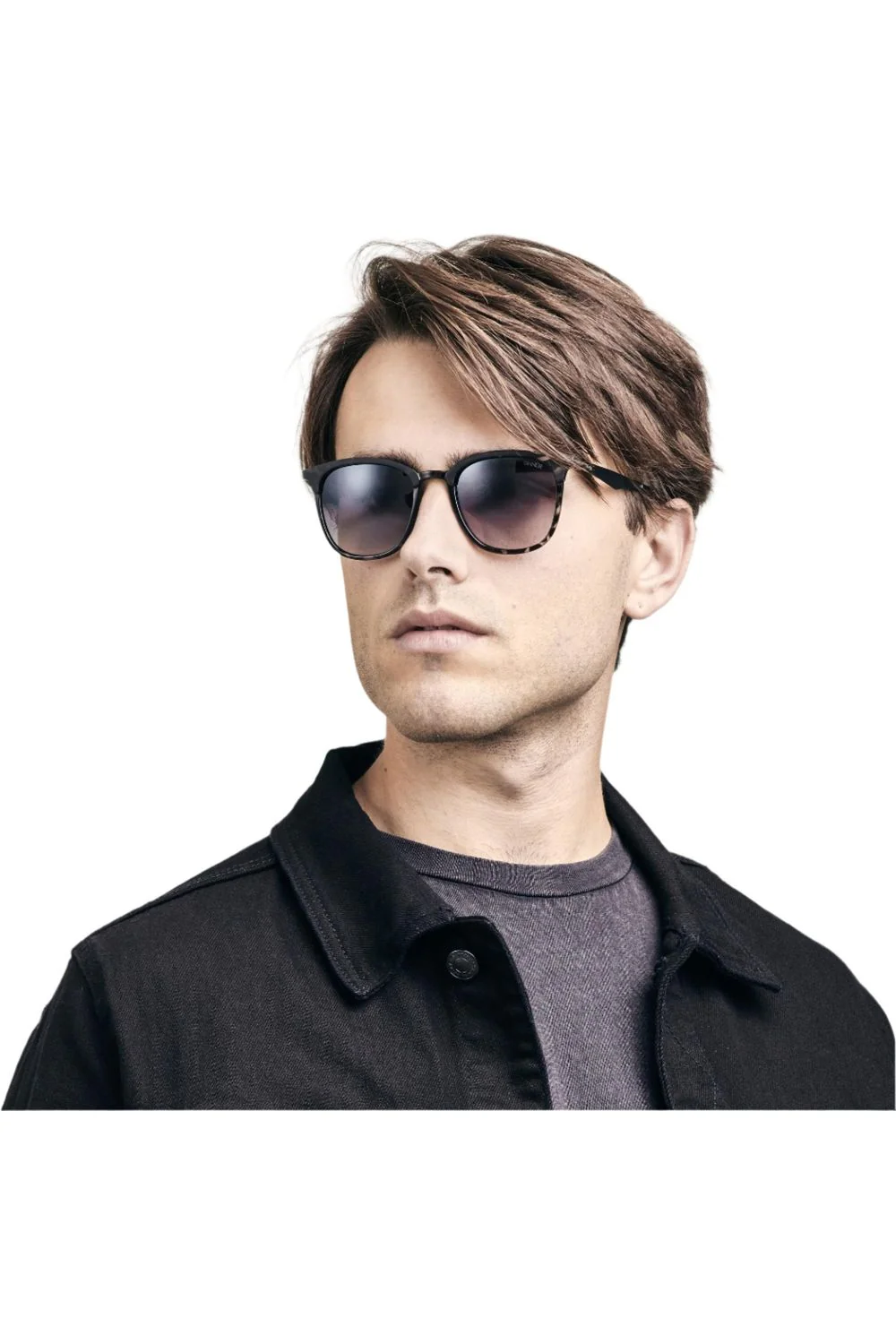 Sinner Cowell Sunglasses Matte Black Grey-Smoke Mirror - Image 4