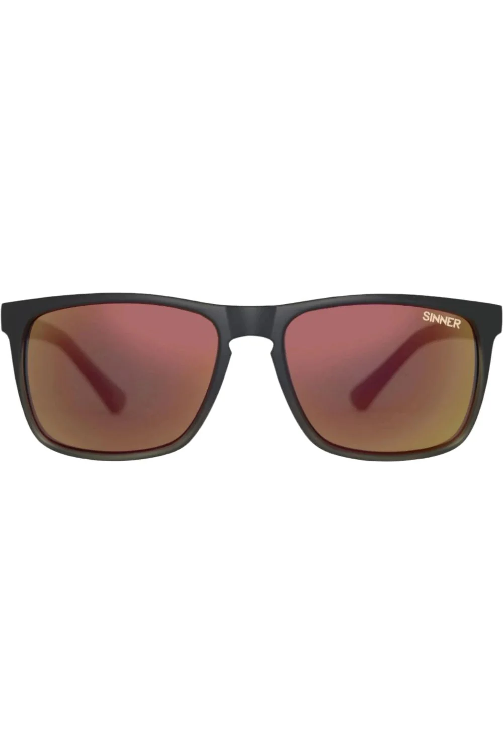 Sinner Oak Sunglasses Matt Black Grey CX-Sintec Red Mirror - Image 2