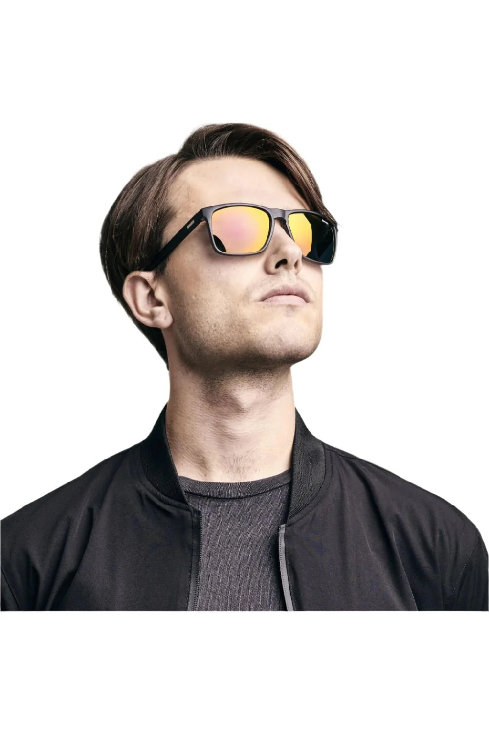 Sinner Oak Sunglasses Matt Black Grey CX-Sintec Red Mirror - Image 4